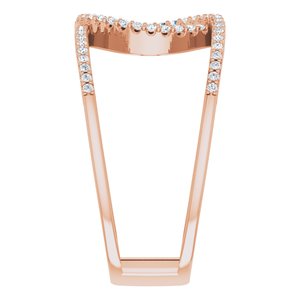 14K Rose 1/5 CTW Natural Diamond Interlocking Loop Ring - BN & CO JEWELRY