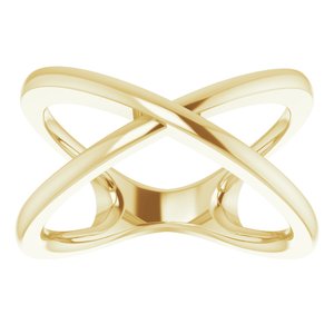 14K Yellow Criss-Cross Ring Size 7 - BN & CO JEWELRY