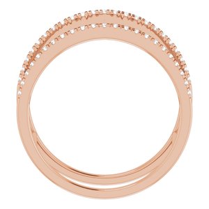 14K Rose 1/5 CTW Natural Diamond Ring - BN & CO JEWELRY