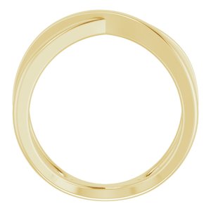 14K Yellow Criss-Cross Ring Size 7 - BN & CO JEWELRY