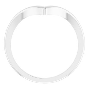 14K White V Ring - BN & CO JEWELRY