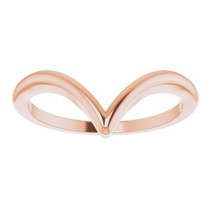 14K Rose V Ring - BN & CO JEWELRY