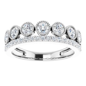 14K White 1 CTW Lab-Grown Diamond Ring - BN & CO JEWELRY