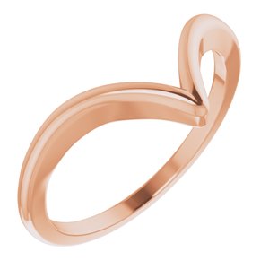 14K Rose V Ring - BN & CO JEWELRY