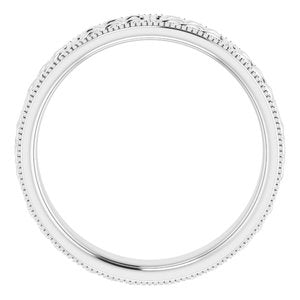 14K White 6 mm Celtic-Inspired Band Size 11 - BN & CO JEWELRY