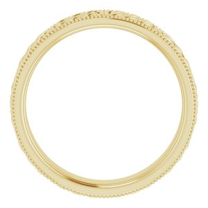 14K Yellow 6 mm Celtic-Inspired Band Size 11 - BN & CO JEWELRY