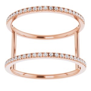 14K Rose 1/5 CTW Natural Diamond Ring - BN & CO JEWELRY