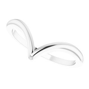 14K White V Ring - BN & CO JEWELRY