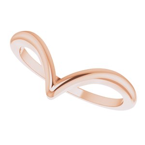 14K Rose V Ring - BN & CO JEWELRY