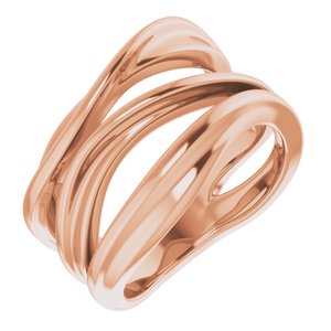 14K Rose Negative Space Ring - BN & CO JEWELRY