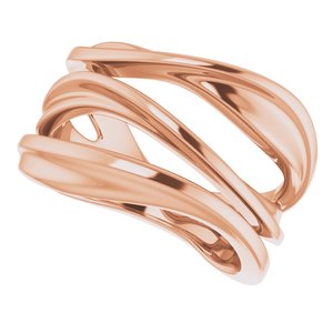 14K Rose Negative Space Ring - BN & CO JEWELRY