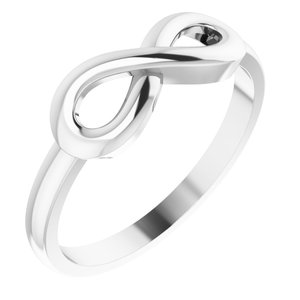 14K White Infinity-Inspired Ring - BN & CO JEWELRY