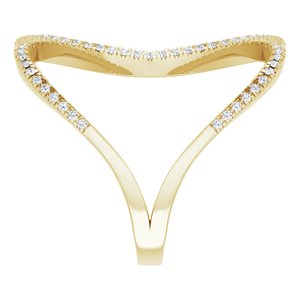 14K Yellow 3/8 CTW Natural Diamond Ring - BN & CO JEWELRY