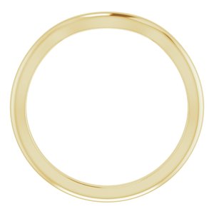 14K Yellow Band for 6x3 mm Marquise Ring - BN & CO JEWELRY