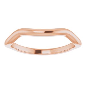 10K Rose Band for 7x5 mm Pear Ring - BN & CO JEWELRY