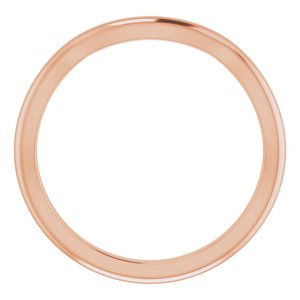 10K Rose Band for 7x5 mm Pear Ring - BN & CO JEWELRY