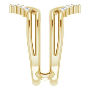 14K Yellow 1/4 CTW Lab-Grown Diamond Ring Guard - BN & CO JEWELRY