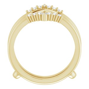 14K Yellow 1/4 CTW Lab-Grown Diamond Ring Guard - BN & CO JEWELRY