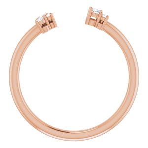 14K Rose .07 CTW Natural Diamond Matching Band - BN & CO JEWELRY