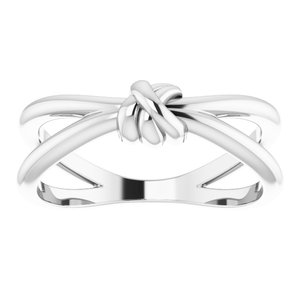 14K White Knot Ring - BN & CO JEWELRY