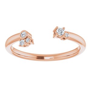 14K Rose .07 CTW Natural Diamond Matching Band - BN & CO JEWELRY