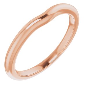14K Rose Band for 4.4 mm Round Ring - BN & CO JEWELRY