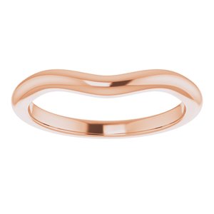 14K Rose Band for 8.2 mm Round Ring - BN & CO JEWELRY