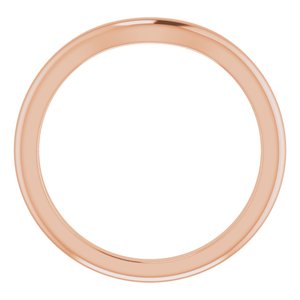 14K Rose Band for 6 mm Cushion Ring - BN & CO JEWELRY