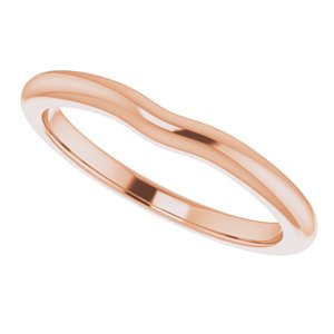 14K Rose Band for 4.4 mm Round Ring - BN & CO JEWELRY
