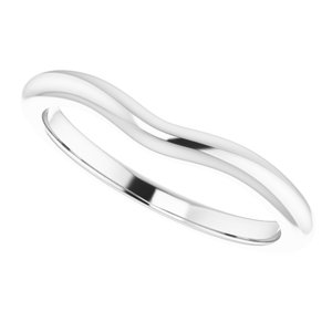14K X1 White Band for 6.5 mm Round Ring - BN & CO JEWELRY
