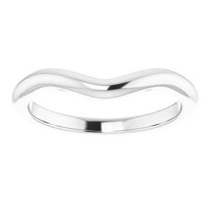 14K White Band for 10x8 mm Oval Ring - BN & CO JEWELRY
