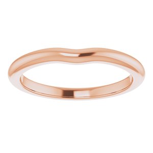 14K Rose Band for 4.4 mm Round Ring - BN & CO JEWELRY