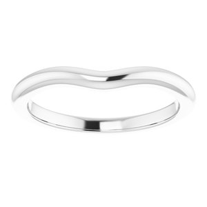 14K X1 White Band for 6.5 mm Round Ring - BN & CO JEWELRY