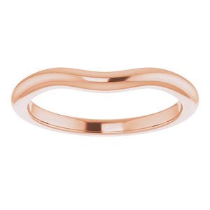 14K Rose Band for 6 mm Cushion Ring - BN & CO JEWELRY