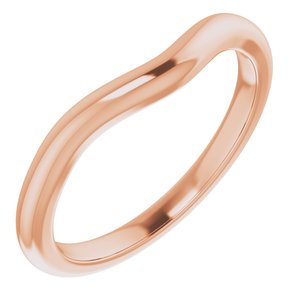 14K Rose Band for 8.2 mm Round Ring - BN & CO JEWELRY