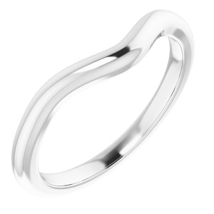 14K White Band for 10x8 mm Oval Ring - BN & CO JEWELRY