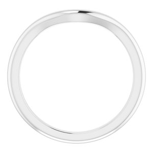 14K White Band for 10x8 mm Oval Ring - BN & CO JEWELRY