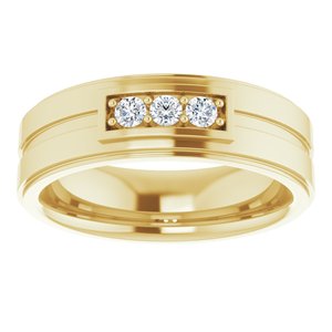 14K Yellow 2.5 mm Round 1/5 CTW Diamond Ring - BN & CO JEWELRY