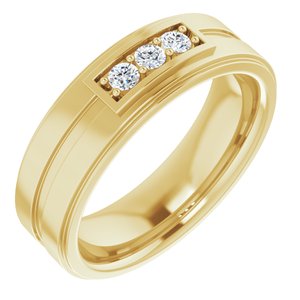 14K Yellow 2.5 mm Round 1/5 CTW Diamond Ring - BN & CO JEWELRY