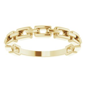 14K Yellow Chain Link Ring - BN & CO JEWELRY