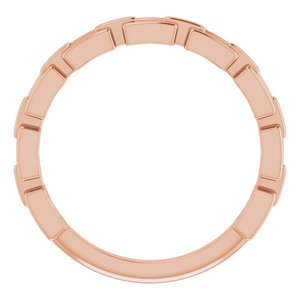 14K Rose Chain Link Ring - BN & CO JEWELRY