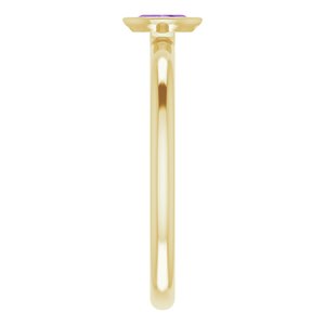 14K Yellow Amethyst Stackable Ring - BN & CO JEWELRY