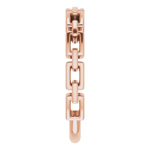 14K Rose Chain Link Ring - BN & CO JEWELRY