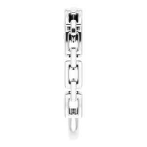 14K White Chain Link Ring - BN & CO JEWELRY