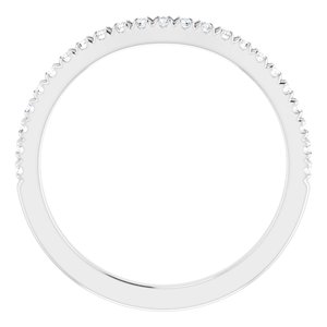 Platinum 1/5 CTW Diamond French-Set Matching Band - BN & CO JEWELRY