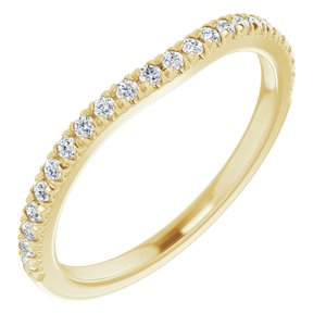 14K Yellow 1/5 CTW Diamond French-Set Matching Band - BN & CO JEWELRY