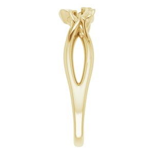 14K Yellow Intertwined Leaf Ring - BN & CO JEWELRY