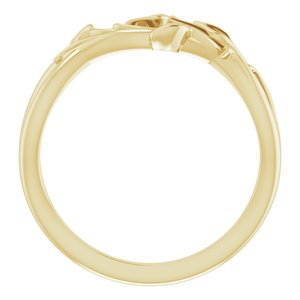 14K Yellow Intertwined Leaf Ring - BN & CO JEWELRY
