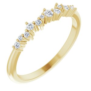 14K Yellow 1/8 CTW Diamond Stackable Ring - BN & CO JEWELRY
