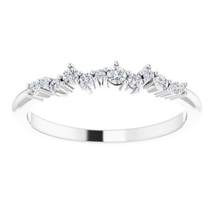 14K White 1/8 CTW Diamond Stackable Ring - BN & CO JEWELRY